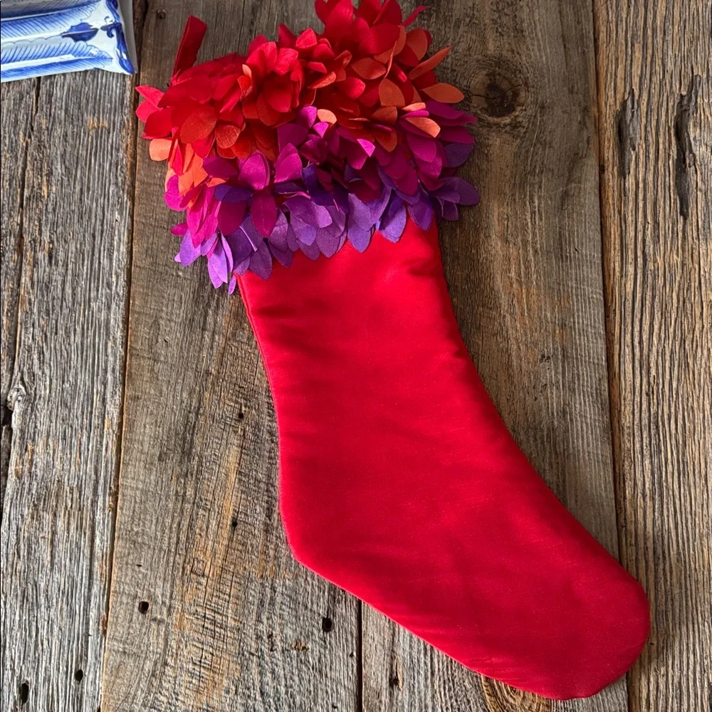 Crate & Barrel  "Fiona" Christmas Stocking - Picture 5 of 7